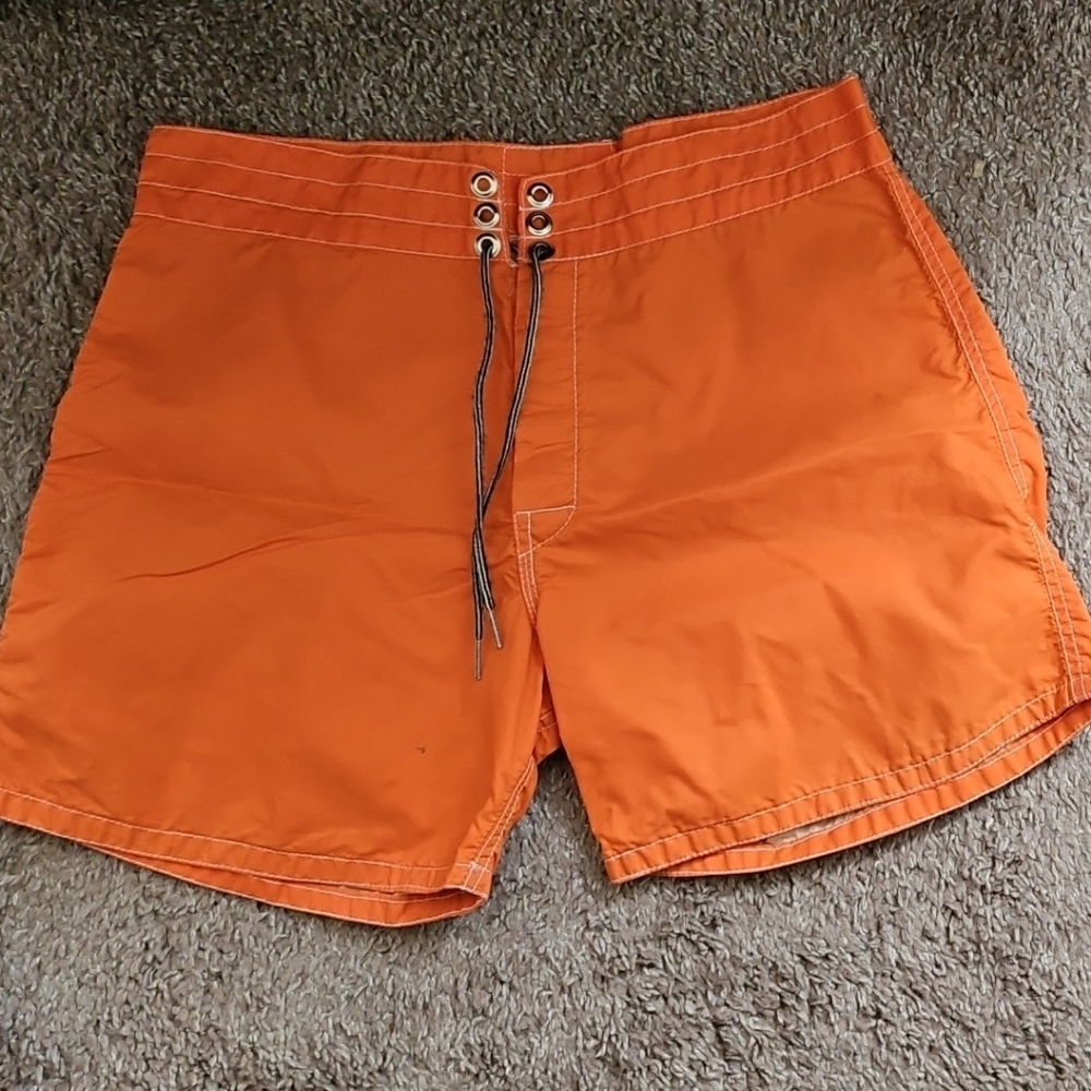 Birdwell Men's Orange Swim Shorts